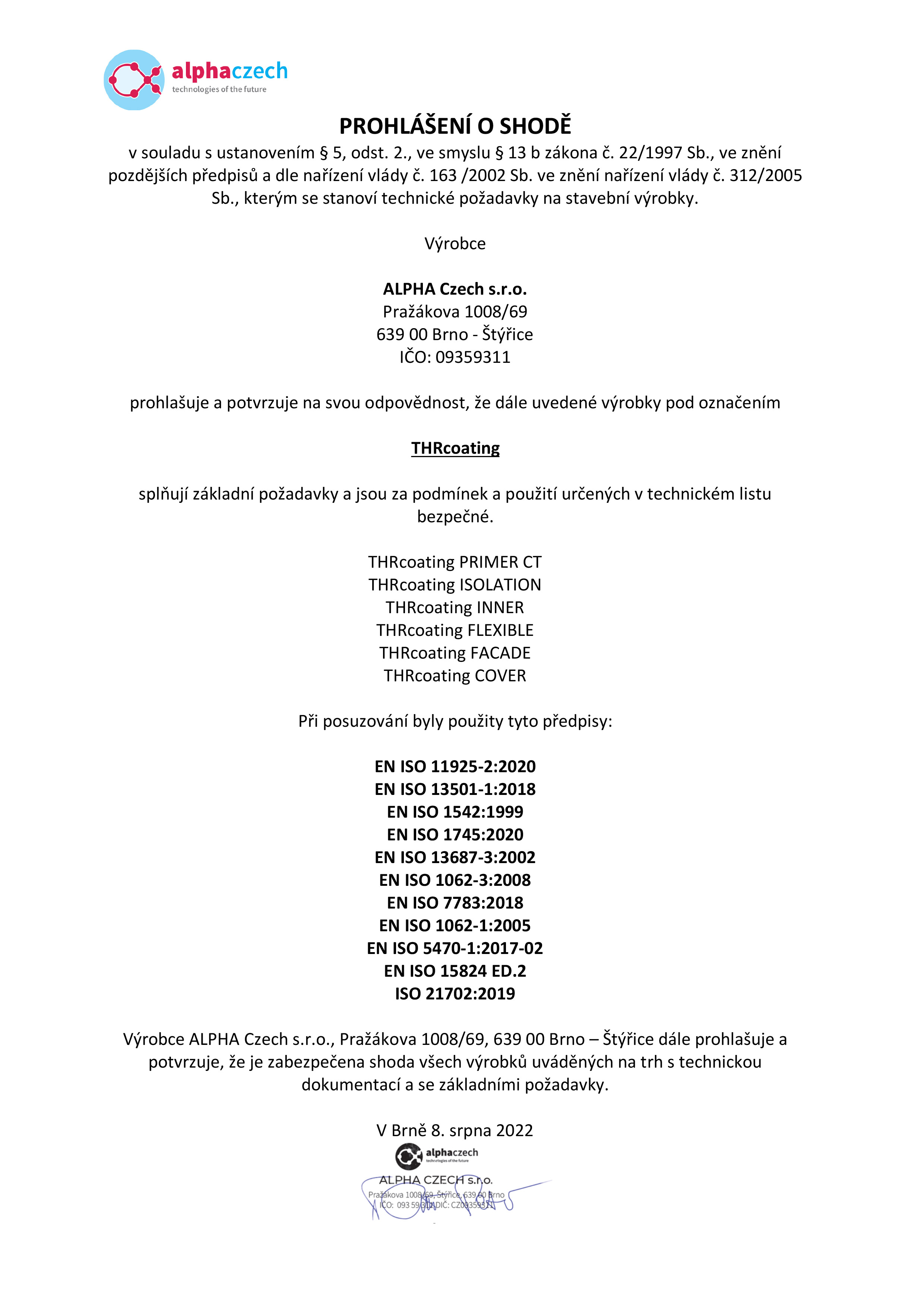 Certifikát