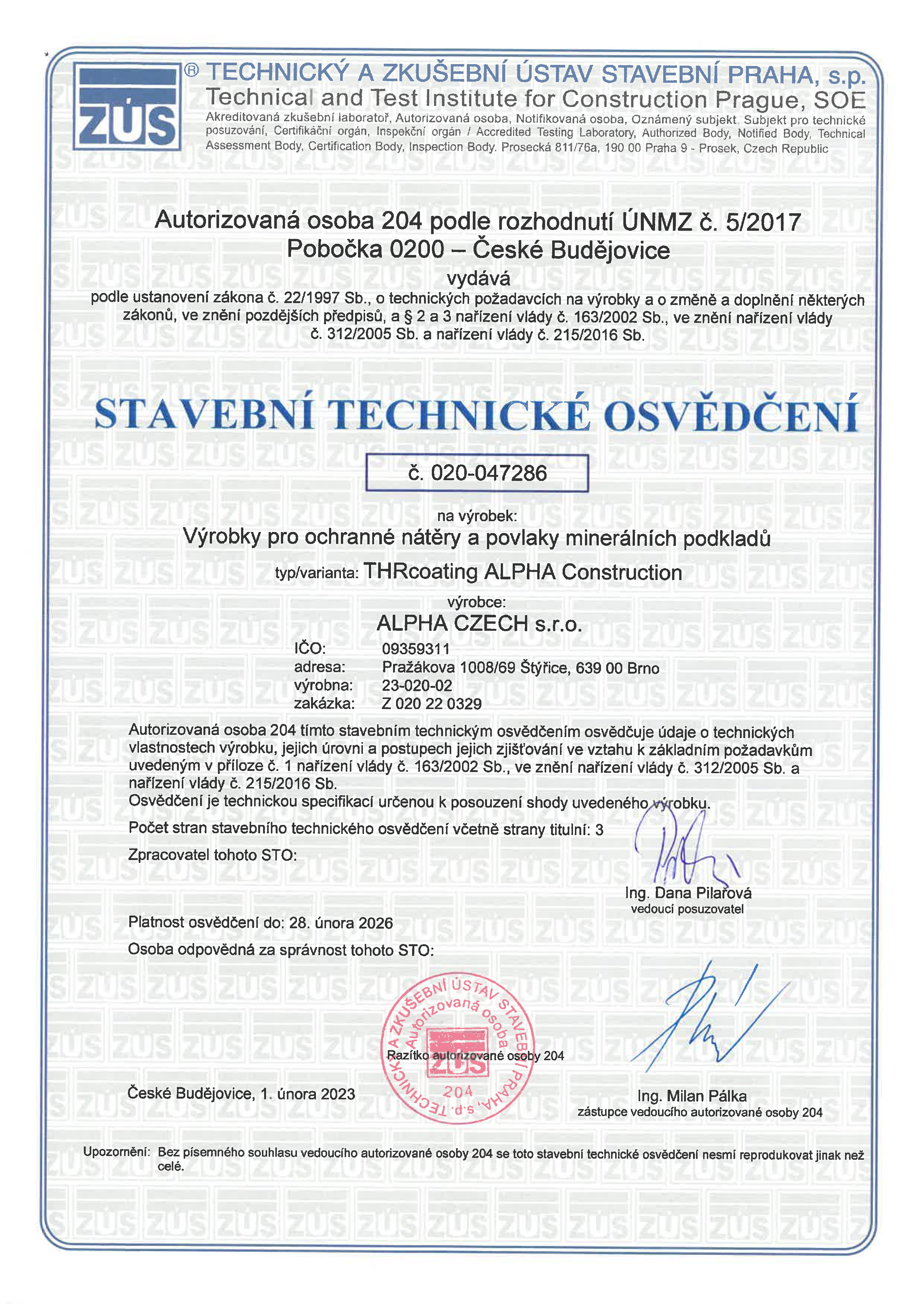 Certifikát