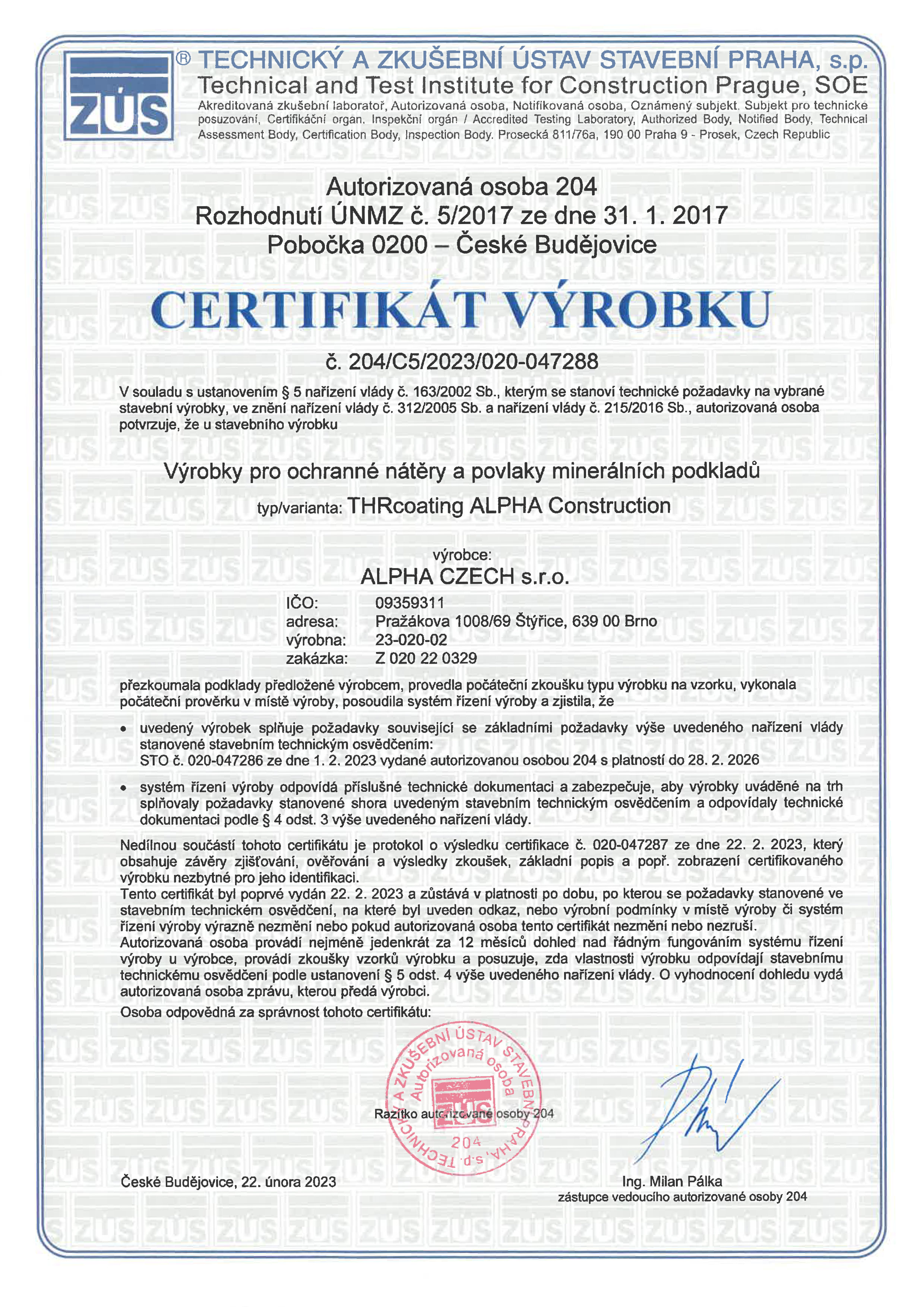 Certifikát